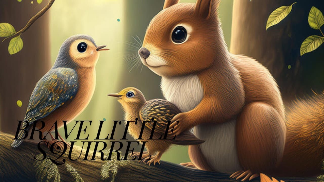 A brave squirrel|short story for kids - YouTube