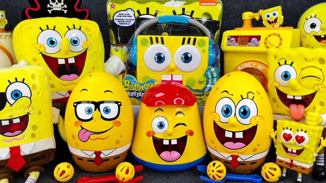9 Minutes Satisfying Unboxing SPONGEBOB Playset ASMR 🧽 Spongebob