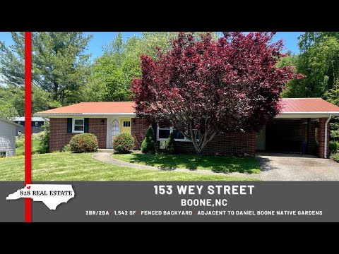153 Wey Street, Boone, NC home video tour