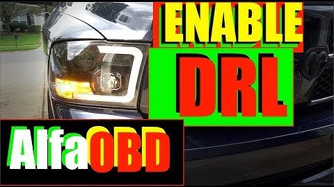 AlfaOBD Ram Enable DRL Daytime Running Lights Dodge RAM 1500 2500 3500