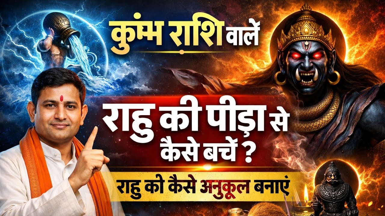 Kumbh Rashi राहु की पीड़ा से कैसे बचें | Aquarius Rahu Transit | Jyotish Dharma Karma 