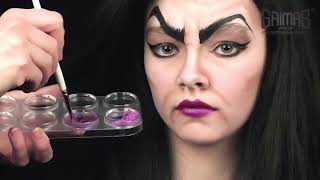 Theatre facepaint example of a witch or evil step mother screenshot 4