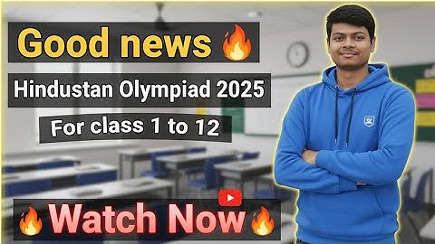 Hindustan Olympiad 2025 🔥 Good News for all the classes 1 to 12 by @AyushConnection  