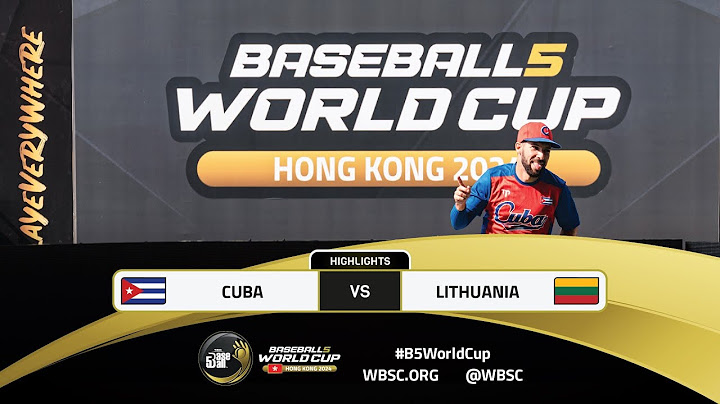 Highlights | Game 1 CUB v LTU | WBSC Baseball5 World Cup 2024