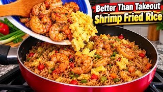 BETTER THAN TAKEOUT! Make This SHRIMP FRIED RICE At Home