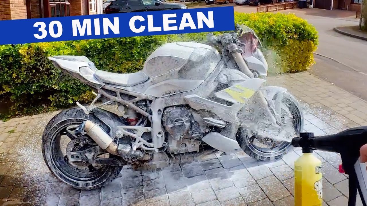 How I wash my motorcycle