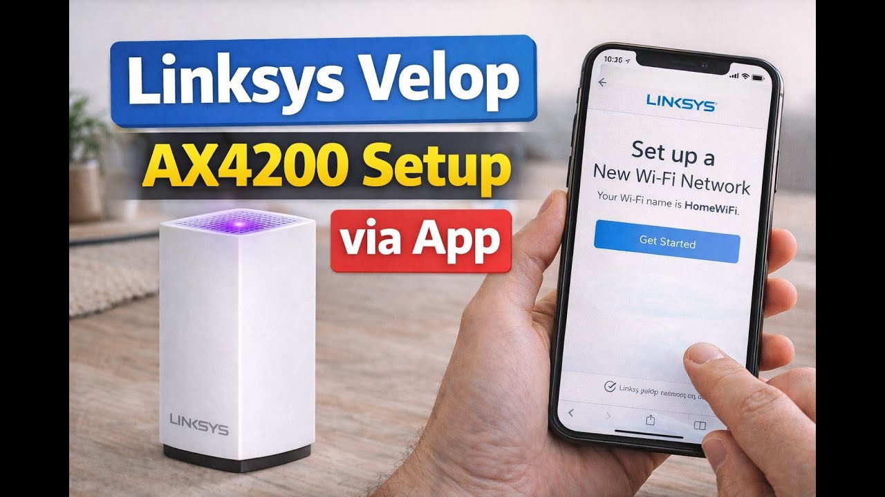 Настройка Linksys Velop AX4200 через приложение | Руководство по установке Mesh WiFi-сети