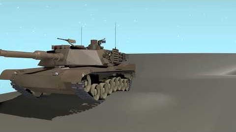 Tank M1A1 Test14 Blender