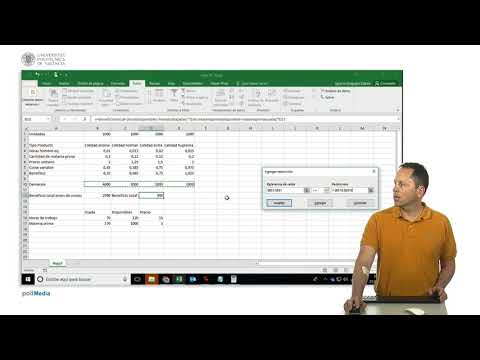 Excel. Solver |  | UPV