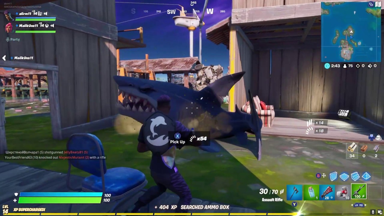 Fortnite Chapter 2 season 3 Search Chests or Ammo boxes at Rickety