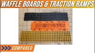 Waffle boards vs traction ramps vs flexible mats compared