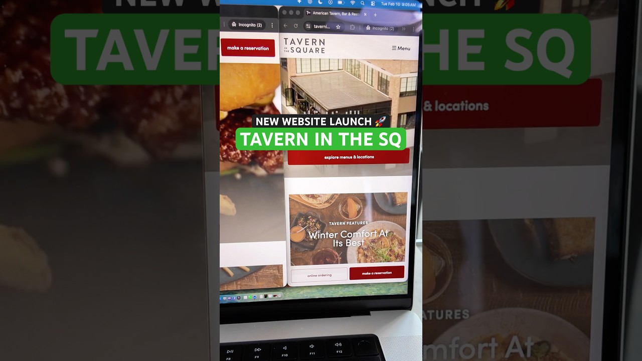 Запуск нового сайта для Tavern in the Square! Масштабный проект и улучшенный пользовательский опы...