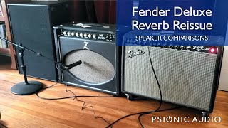 Fender Deluxe Reverb Reissue - Speaker Comparisons