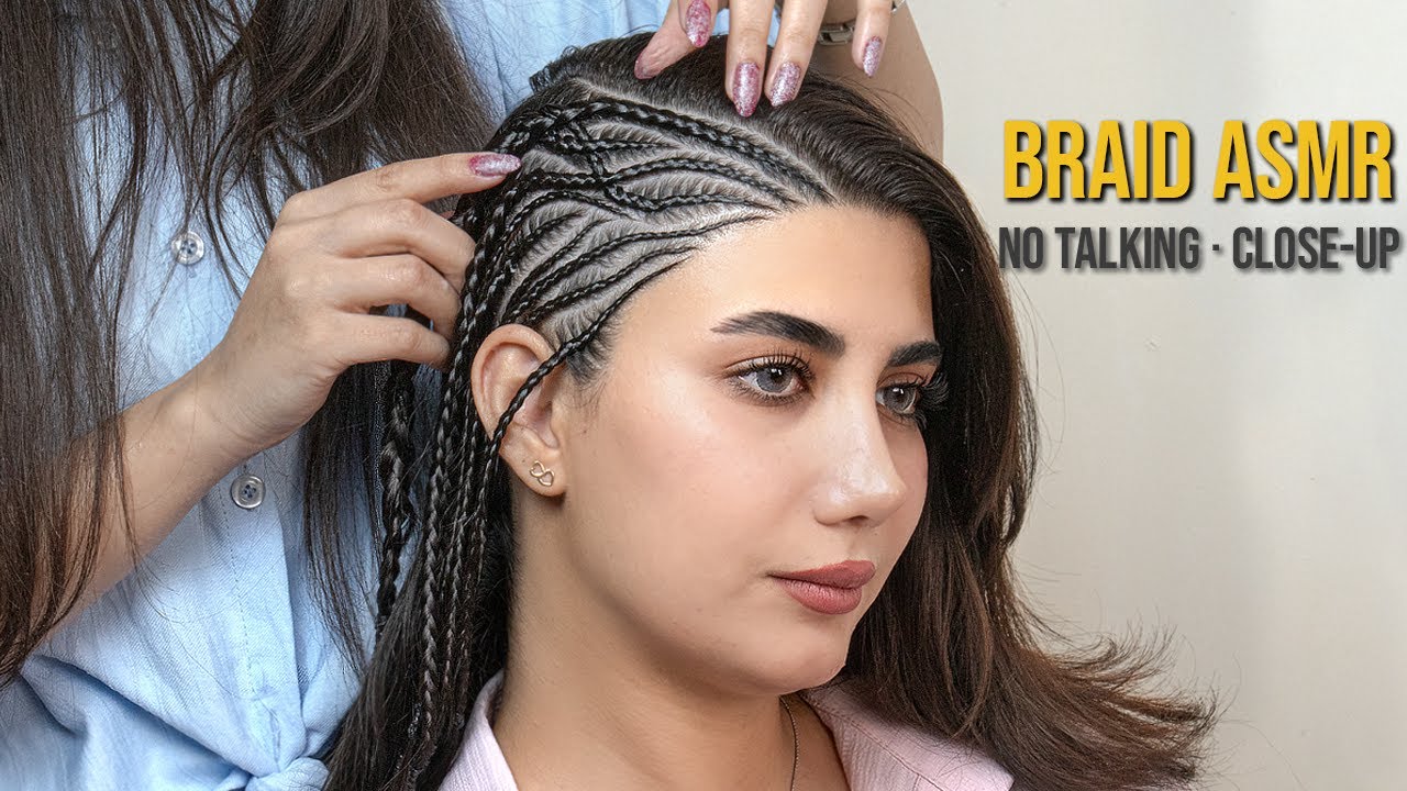 💈ASMR BARBER | 50 Mins of Detailed & Satisfying Hair Braiding for Deep Sleep (No Talking)