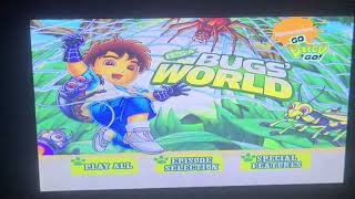 go diego go it's a bug's world 2008 dvd menu walk-through