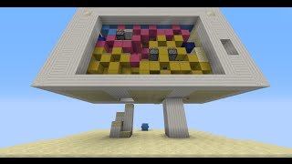 Minecraft hidden piston pillar staircase 4 high 2x2 pillar