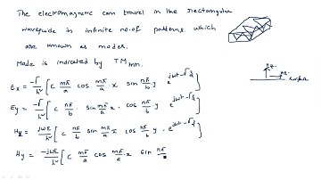 Rectangular Waveguide | TM modes | Microwave Engineering | Lec-12