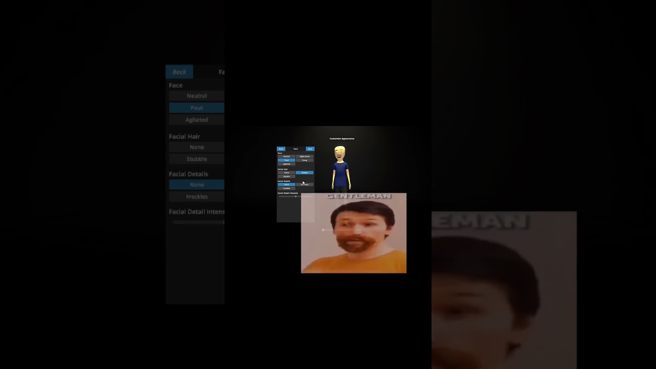 My failed attempt at character creation 😂😂 