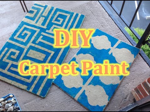 DIY how to paint the carpet 