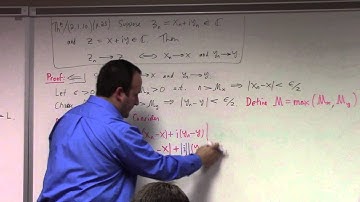 Complex Analysis: Lecture 5: sequential limits, open sets