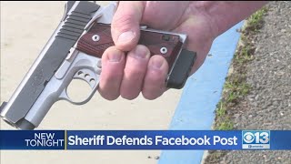 Sutter County Sheriff Defends Facebook Post