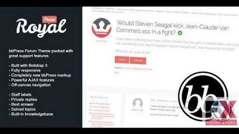 Preview RoyalPress bbPress Support Forum TForest