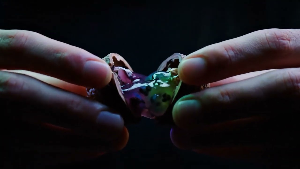 Surreal ASMR: Cracking Open the Purple Walnut