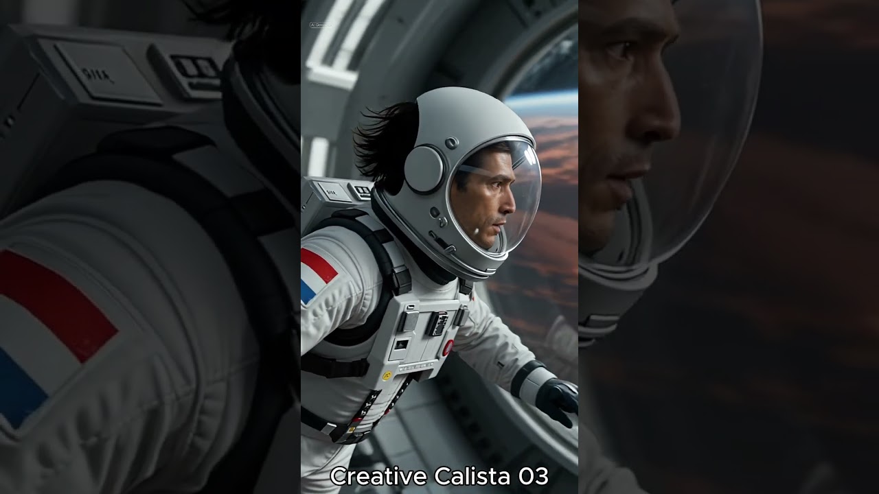 A Astronaut Floating Above Mars 🌍 |Cinematic Zero Gravity Space Shot 