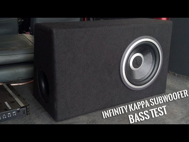 Infinity Kappa Subwoofer in DIY Ported Wedge - BASS TEST - YouTube