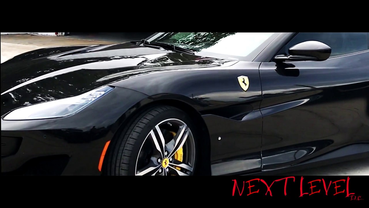Convertible Ferrari Portofino With Custom Built Alpine Speaker Box At Next Level Inc. (Orlando, FL)