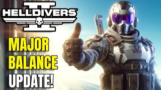 FINALLY! Helldivers 2 CEO has listened! - MAJOR BALANCE UPDATE INCOMING!