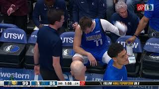 Luka Doncic visibly frustrated, throws water during timeout vs. Pacers | NBA on ESPN image