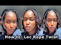How to: Short loc two strand/ rope twist