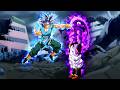 Goku Ultra Instinct vs Majin Buu Zeno Absorbed - English dubbing (1080p)