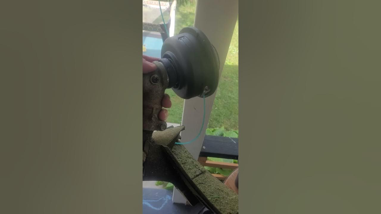 Homelite 26cc straight shaft string trimmer head replacement YouTube