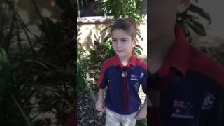 A Joey Scout talks Scouting