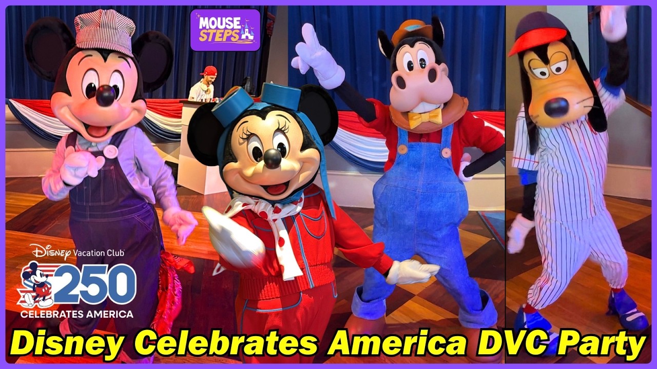 'Disney Celebrates America 250' Meet & Treat DVC Party with Characters in Rare Outfits - July 2026