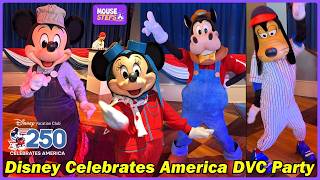 'Disney Celebrates America 250' Meet & Treat DVC Party with Characters in Rare Outfits - July 2026