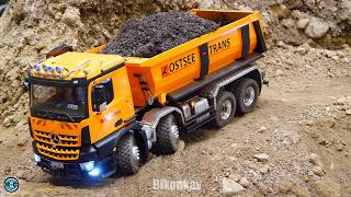 RC MB AROCS TIPPER TRUCK, RC TRACTOR & RC SCALE TRUCKS IN MOTION AT MODELL LEBEN ERFURT!