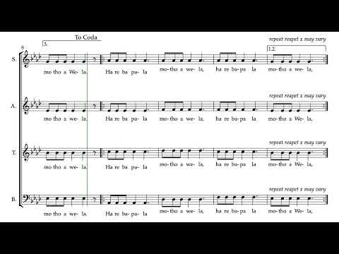 Sikirileke koloi Soprano Part Predominant