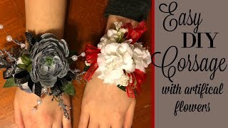 DIY CORSAGES // ARTIFICAL FLOWERS