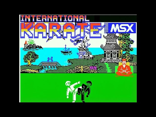 ガーニャン　MSX International Karate (enhanced sound) [MSX, 64K ROM, System 3 1985