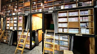 해리포터 도서관 같은 책장 속에서의 하룻밤 😴 🛌 경주 북홈 북카페 캡슐호텔