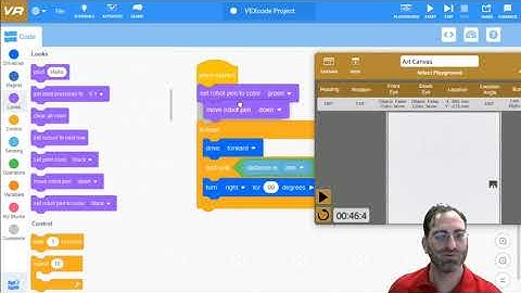 Roomba on VEXcode VR -  4. Repeat