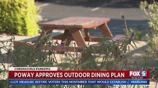 Poway Approves Outdoor Dining Plan