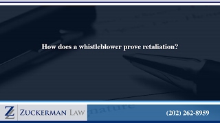 Celebrity How does a whistleblower prove retaliation? Profile