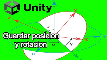 Como Guardar POSICIÓN y ROTACIÓN en Unity 3D tutorial