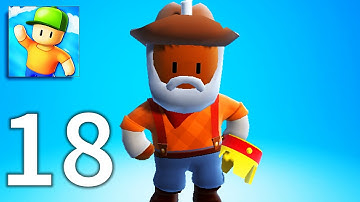 Stumble Guy‪s‬ - Gameplay Walkthrough Part 18 - Stumble Pass and Crown Win (iOS, Android)