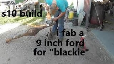 Epic s-10 build 9 inch ford fab v8 swap 406 sbc 4l80E conversion build "project blackie" 5