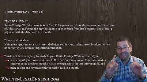 How to write plain language 9 - Suggested answers